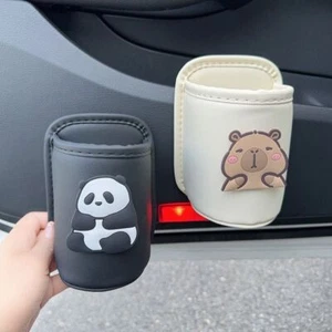 Panda Auto-Getränke regal PU-Leder Cup-Ständer  Auto-Innenraum-Zubehör - Afbeelding 1 van 21