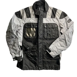 BMW Mottorrad Motorcycle Men's Jacket Savanna Size 44 Long Gray Biker - Picture 1 of 17