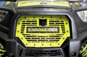 Steel Grille for RIDE COMMAND Polaris RZR 1000 XP 2017-18 LIGHT BAR Lime Squeeze - Picture 1 of 3
