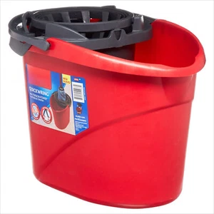 Bucket, 2.5 Gallon Mop Bucket with Wringer, Red - Picture 1 of 6