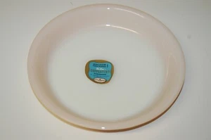 Vintage Anchor Hocking Fire King Coppertint Ovenware 9" Pie Plate with label - Picture 1 of 4