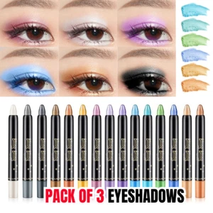 DNM Eyeshadow Pencil Shimmer Stick Eyeliner Waterproof Lasting Effect Makeup Pen - Picture 1 of 33