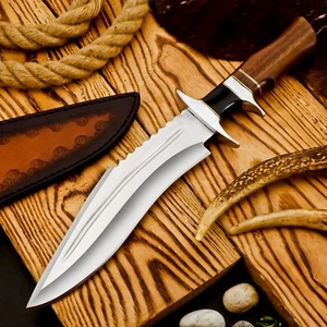 HERRAMIENTA D2 HECHA A MANO PERSONALIZADA 14" ACERO CAZA KUKRI CUCHILLO BOWIE CUCHILLO DE SUPERVIVENCIA - Imagen 1 de 12