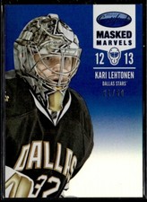 2012-13 Panini Certified Masked Marvels Blue Kari Lehtonen 21/50 #107