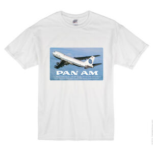 Classic Pan Am 747 Airlines Advertisement WHITE T-Shirt