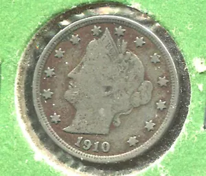 1910 LIBERTY HEAD NICKEL (V641) - Picture 1 of 2