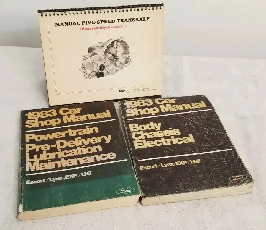 (1983) Ford Escort/Lynx - Carrocería/Chasis y eléctrico/tren motriz - Juego manual de taller Foto 1 de 4