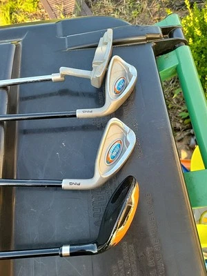 Ping Moxie Anser Orange Junior Putter, 9 Iron, 7 Iron, 30 Degree Wood RH - Image 1 of 4