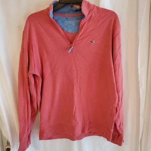 Vineyard Vines Men's 1/4 Zip Long Sleeve 100% Pima Cotton Pullover Size M - Picture 1 of 7