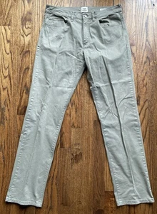 Flint and Tinder Herrenhose Größe 32 x 32 Chino 5 Taschen gerade Passform grün Stretch - Bild 1 von 13