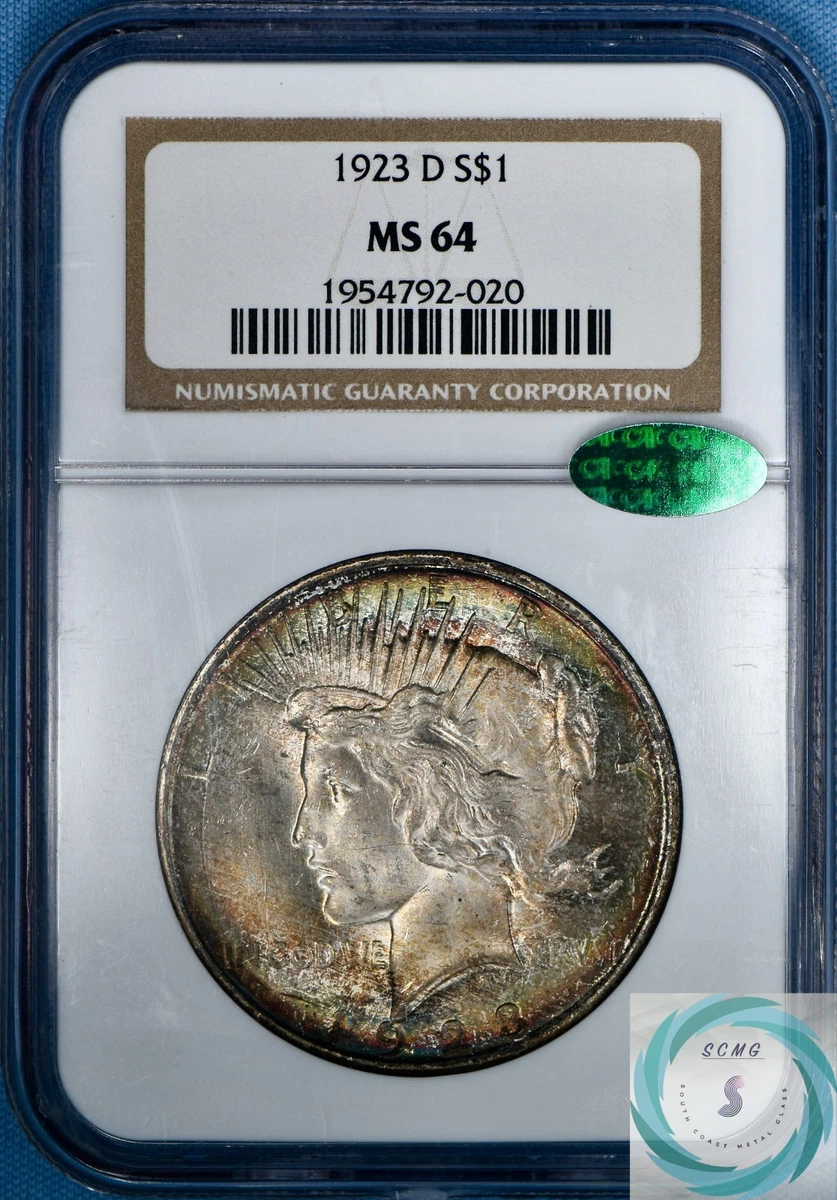 1923年 アメリカ ピースダラー 銀貨 NGC MS64 アンティーク 1923 アメリカ ピースダラー 銀貨 NGC MS64 アンティーク 古銭 1923