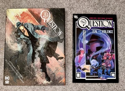 The Question 2 lot Deaths of Vic Sage + Zen and Violence HC DC Black Label TPB - Image 1 of 4