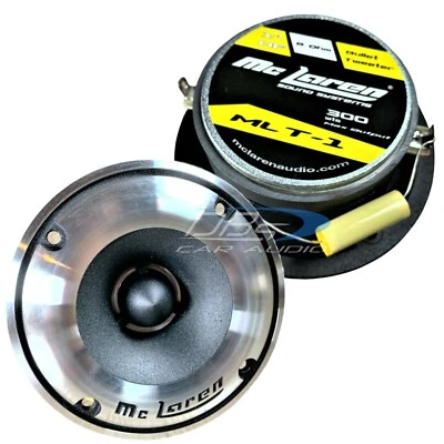 2x McLaren MLT-1 3.75" Bullet Super Tweeters 300W 4-ohm Aluminum Car Speakers - Image 1 of 4