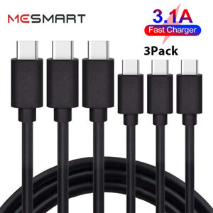 3 Pack For Samsung Galaxy Note 20 S20 FE 5G S21 S10 Ultra Fast USB Type C Cable
