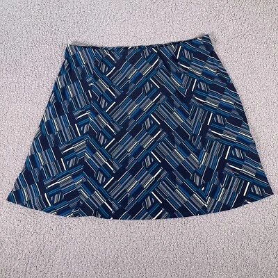 Renee C Skirt Womens L Multicolor Elastic Waist Stretch Lined A-line - Image 1 of 4