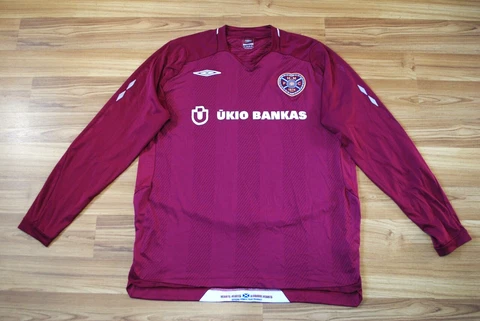 HEART OF MIDLOTHIAN JERSEY HOME FOOTBALL SHIRT 2008-2009 UMBRO LONGSLEEVE SZ XL Cover