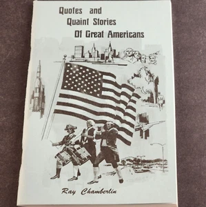 Zitate und malerische Geschichten großer Amerikaner von Ray Chamberlin Vintage Taschenbuch - Bild 1 von 3