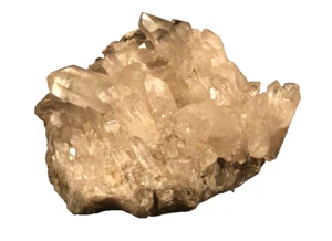 Silvery Quartz crystal point cluster tea light votive - Picture 1 of 9