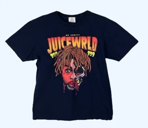 Juice Wrld 999 Club No Vanity Tour Graphic Print Navy Shirt Size L - Picture 1 of 7