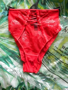 Ann Summers The Bombshell High Waist Red Brazilian UK 12 - Picture 1 of 8