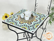 24Inch SQUARE MOSAIC TABLE -  24K Traditional Multicolor Andalusia Pattern