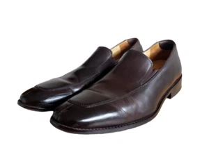 Cole Haan C07909 Brown Leather Venetian Loafer Apron Toe Shoe Men's Size 11 M - Picture 1 of 11