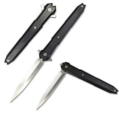 Outdoor tactical camping hunting survival stainless steel sharp folding knife - Image 1 of 4