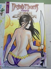 dejah thoris versis john carter of mars 1 original sketch cover variant