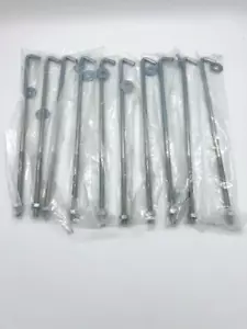 12" Heavy Duty 5/16" Battery Hold Down J Bolts Rods Adjust 8" To 12" 10 PACK - Picture 1 of 4