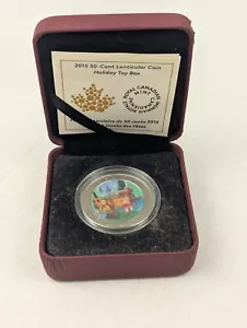 2015 CANADA 50 cent Holiday Toy Box Lenticular + 3D image effect - Bild 1 von 4