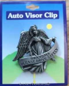 OMA SCHUTZENGEL BITTE SICHER FAHREN AUTO AUTO VISIER oder GELDKLAMMER - Bild 1 von 2
