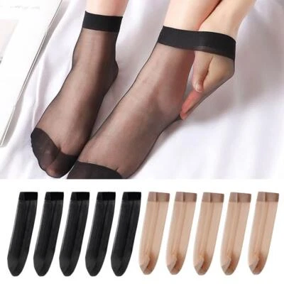 10 paia calze estive trasparenti ultrasottili donna nylon donna primavera seta Sox O6 - Immagine 1 di 4