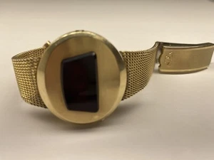 beautiful vintage jaeger lecoultre led 10 kt gold filled wristwatch - Picture 1 of 12