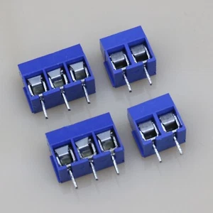 Bloque de conector de terminal de tornillo de PCB 5,0 mm - 2 pines / 3 pines KF301 - Imagen 1 de 5