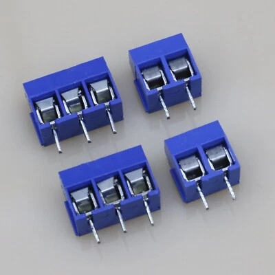 5.0mm PCB Screw Terminal Connector Block - 2-pin/3-pin KF301  High Power Wire - Image 1 of 3