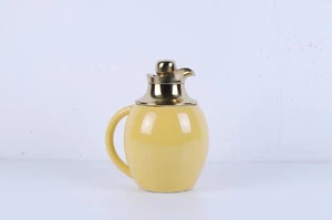 Thermos ceramica Richard Ginori brocca anni 40 50 giallo oro - Foto 1 di 10