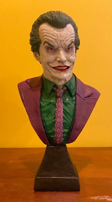 HANDMADE Joker BUST Jack Nicholson Statue Figure Sculpture movie toy doll batman - Image 1 of 4