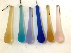 NEW AUTHENTIC FROSTED MURANO TEAR DROP SUNCATCHER 3" Chandelier Prisms 6 colors  - Picture 1 of 14