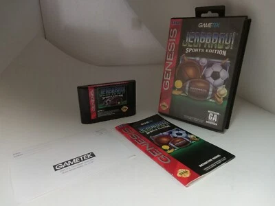 Jeopardy Sports Edition Sega Genesis Complete in Box #R17 - Image 1 of 4