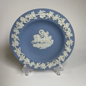 Wedgewood Blue Jasperware Trinket Pin Dish Pale Blue Small Dish - Picture 1 of 2