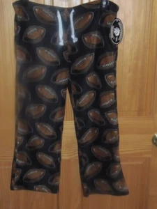  Grandma Pants, YOUTH SMALL. FLEECE PANTS.  FOOTBALL DESIGN  (BLU-68-5) - Picture 1 of 5