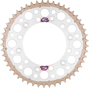 Renthal Twinring Rear 2-pc Aluminum/Steel Sprocket 51T Silver 2240-520-51GPSI - Bild 1 von 1