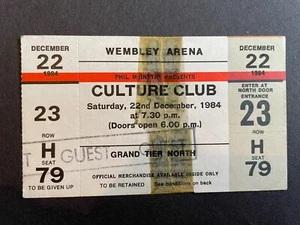 Culture Club Ticket 1984 - Picture 1 of 1