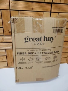 Full Size Ultra Soft 2 Inch Down Alternative Mattress Topper White Great Bay - Picture 1 of 5