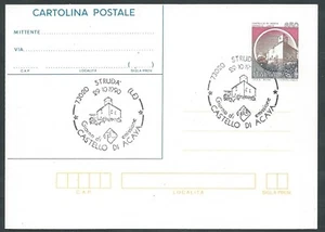 1990 ITALIA CARTOLINA POSTALE CASTELLO ACAYA LECCE ANNULLO FDC - KG1 - Picture 1 of 1