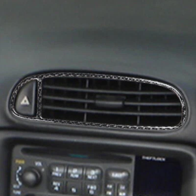 Cubierta de salida de ventilación de CA central de fibra de carbono para Chevrolet Corvette C5 1998-2004  Foto 1 de 4