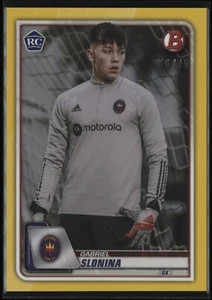 Gabriel Slonina 2020 Bowman MLS Debut Edition 70 Yellow Parallel 56/75 RC Rookie - Picture 1 of 2