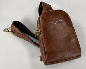 INICAT Small Crossbody Bag Fanny Pack - Faux Leather - No Touchscreen - Brown - Picture 1 of 6