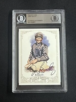 Tarjeta autografiada firmada por Jerry Bailey 2012 Topps Allen & Ginter Bas auténtica Foto 1 de 2