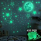 435X Glow In The Dark Luminous Stars Moon Wall Stickers Decal Kid Room Decor US